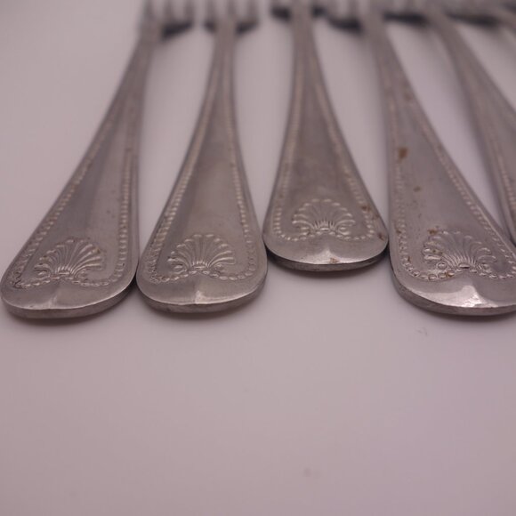 Set of Twelve(12) Stainless Steel Japan Cocktail Forks - Picture 4 of 13